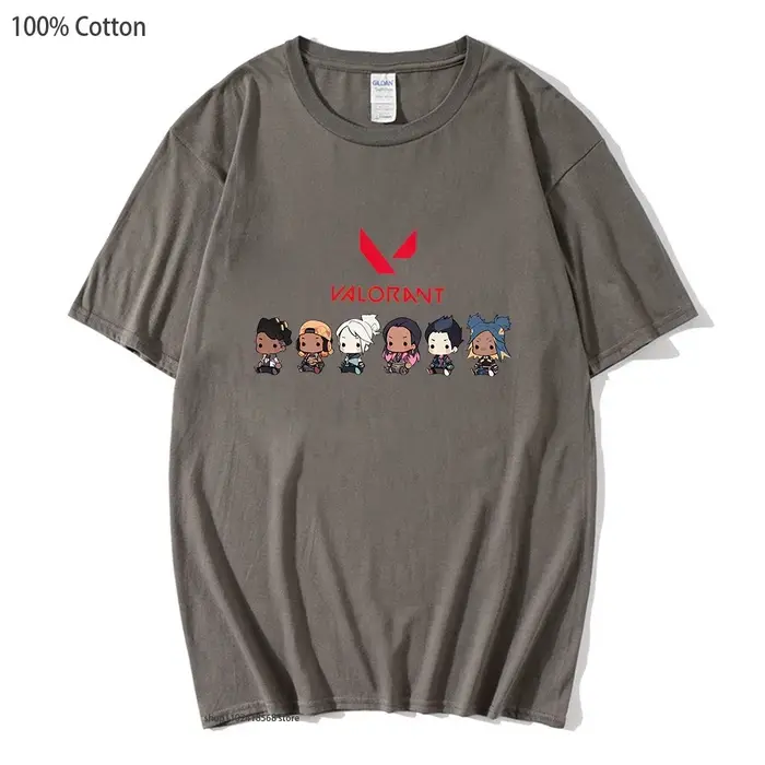 Valorant jeu impression t-shirt Jett Killjoy chemise Streetwear femmes