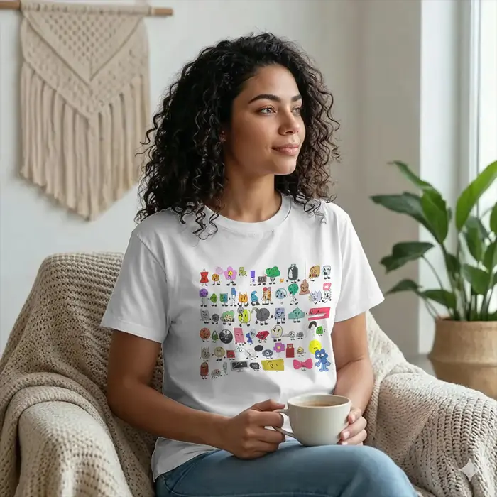 Loisirs BFDI bataille pour Dream Island T-Shirts hommes col rond coton