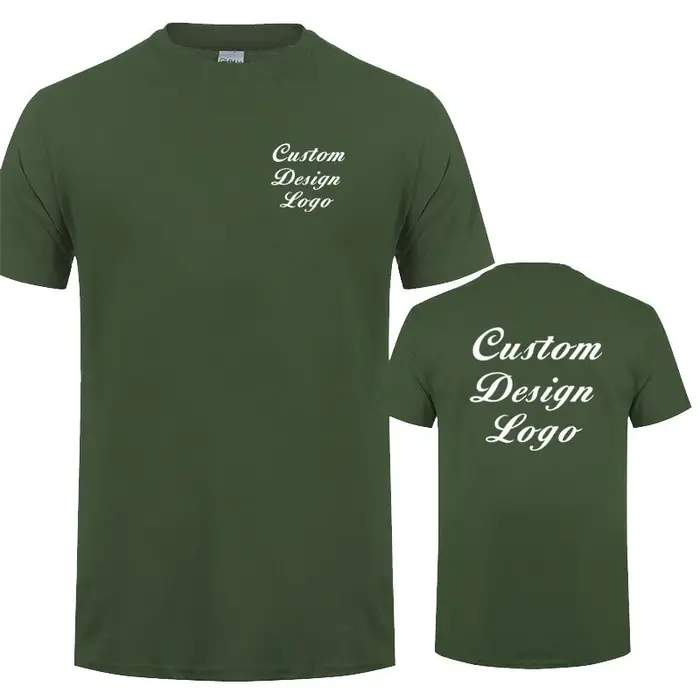 Conception personnalisée t-shirt votre propre Logo hommes t-shirts occasionnels coton à manches courtes dessus frais