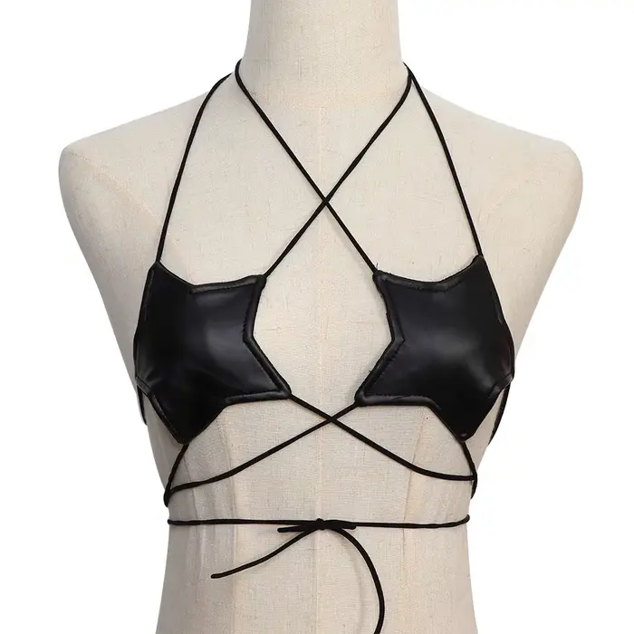 Dames haut sexy bustier hauts étoile soutien-gorge dos nu discothèque étoile Camisoles Camisoles et 