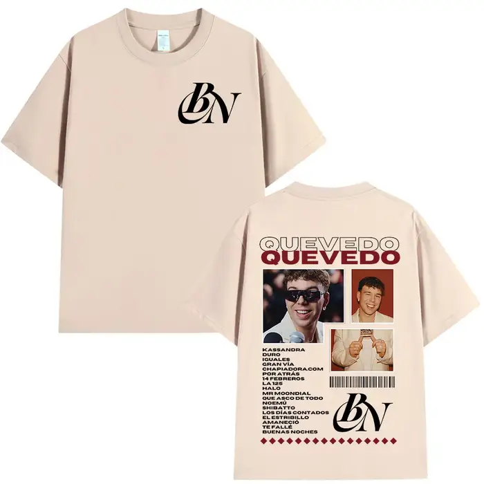 Rappeur Quevedo Buenas Noches T-shirts hommes femmes haute qualité mode
