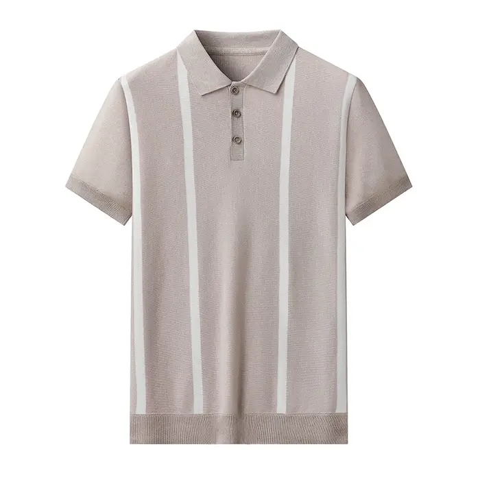 Chemises polo en tricot pour hommes