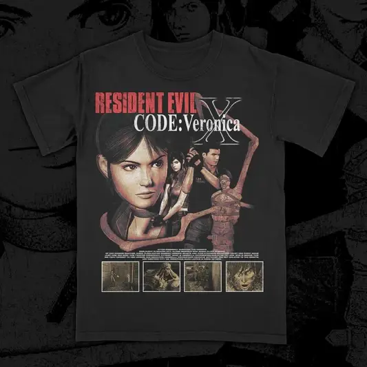 T-shirt Resident Evil Biohazard 3 en coton à manches courtes