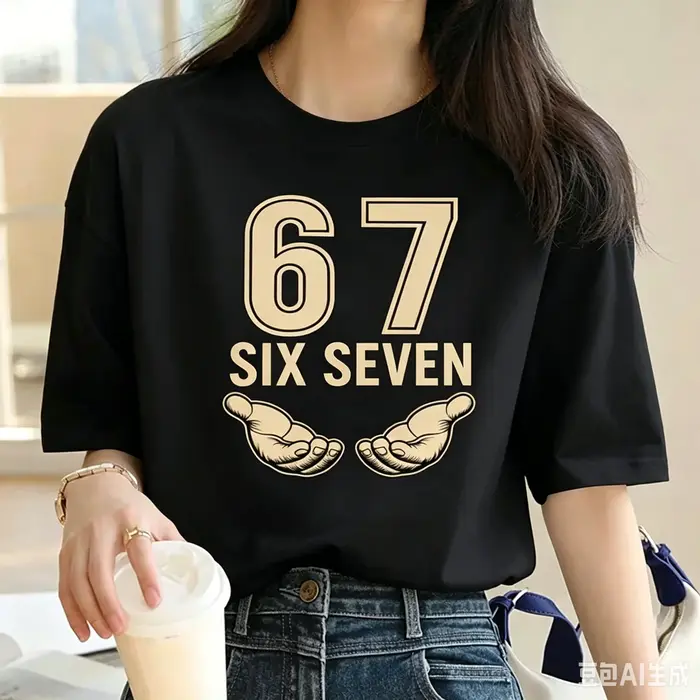 T-shirt Meme 67 pour hommes et femmes