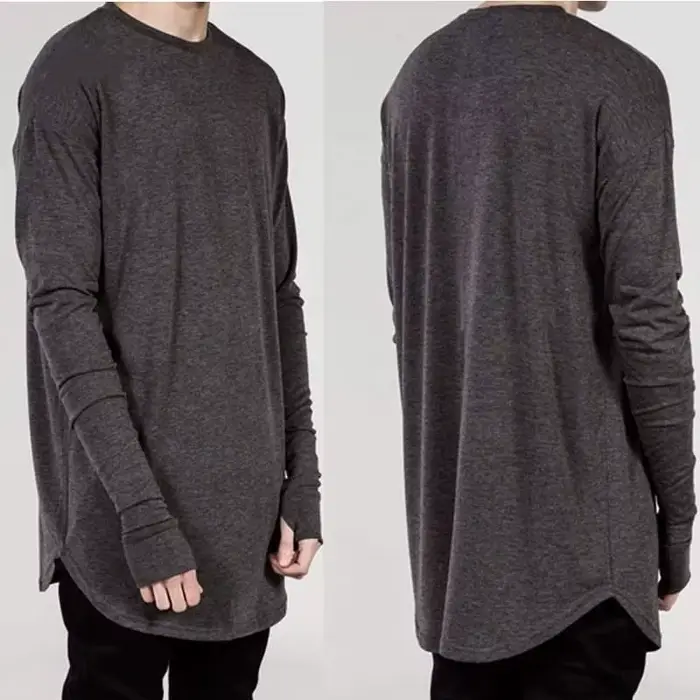 T-shirt à manches longues Hip Hop pour hommes