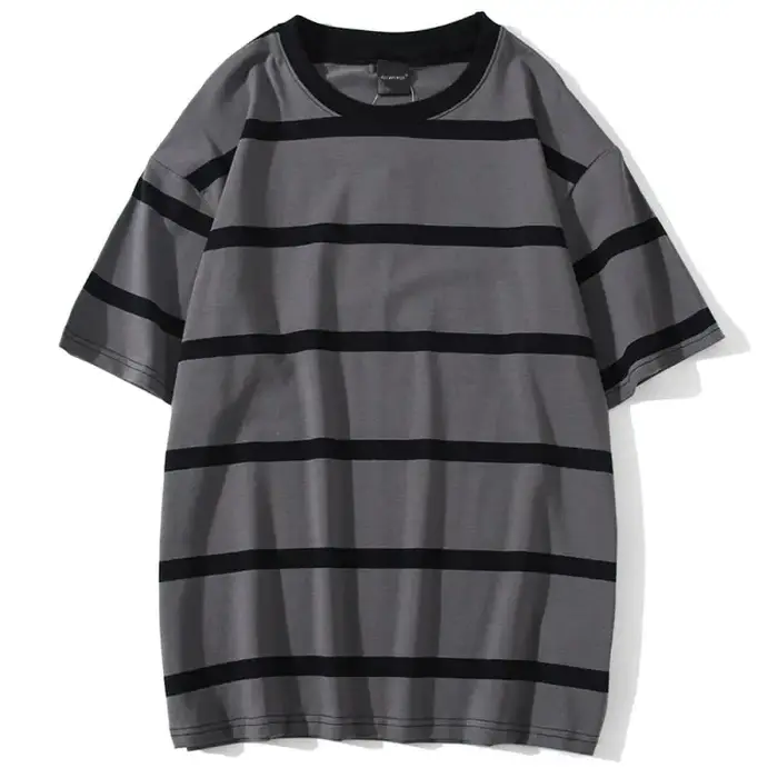 Mew hommes t-shirt couleur bloc impression 3 couleurs en option t-shirts Simple haute rue basique tout Match Cargo hauts