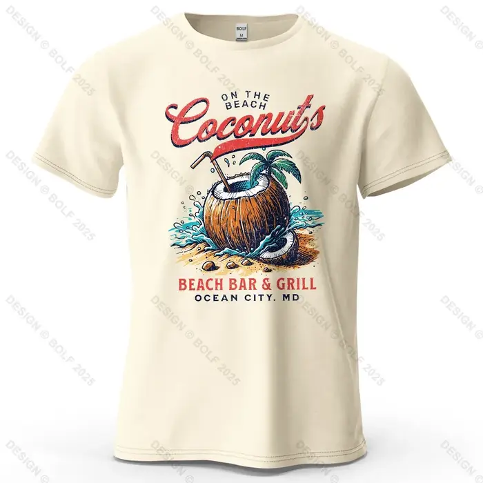 T-shirt à manches courtes imprimé vintage 100 % coton pour homme et femme