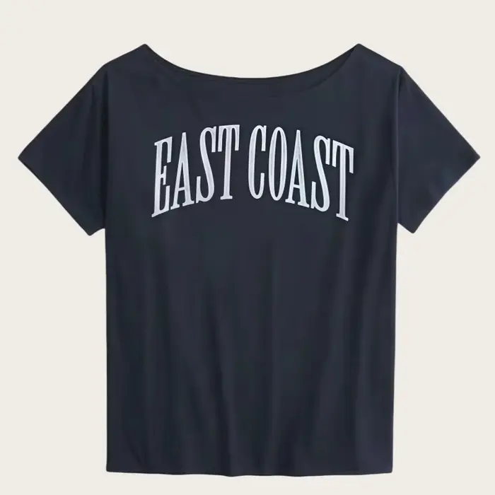 T-shirt à manches courtes de style américain pour femmes