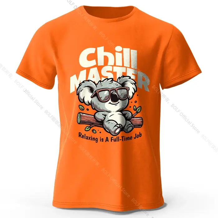 T-shirt animal fantaisiste peint à la main 100 % coton - Style dessin animé mignon