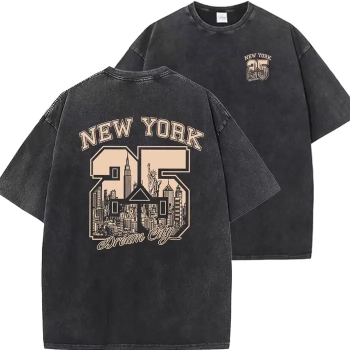 T-shirt à imprimé amusant de la ville de New York pour hommes et femmes