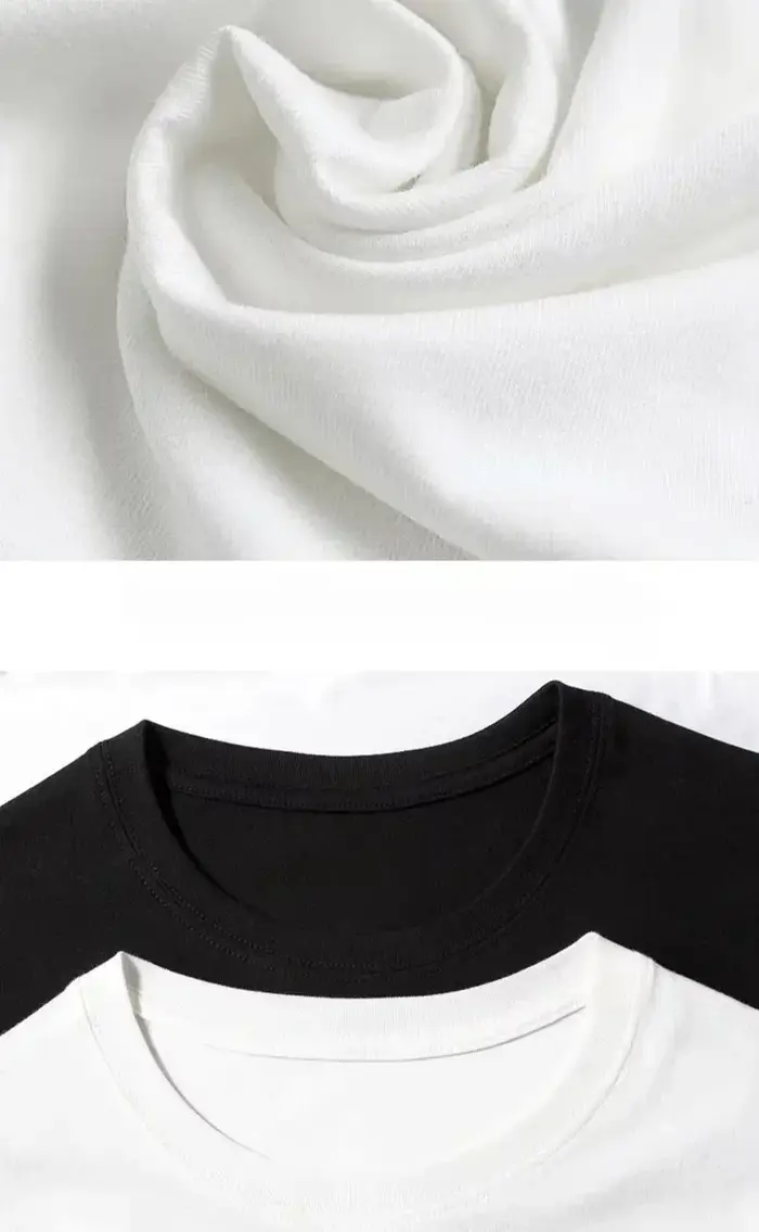 T-shirt pour homme en pur coton, impression numérique double face avec croix colorées, graphique uni