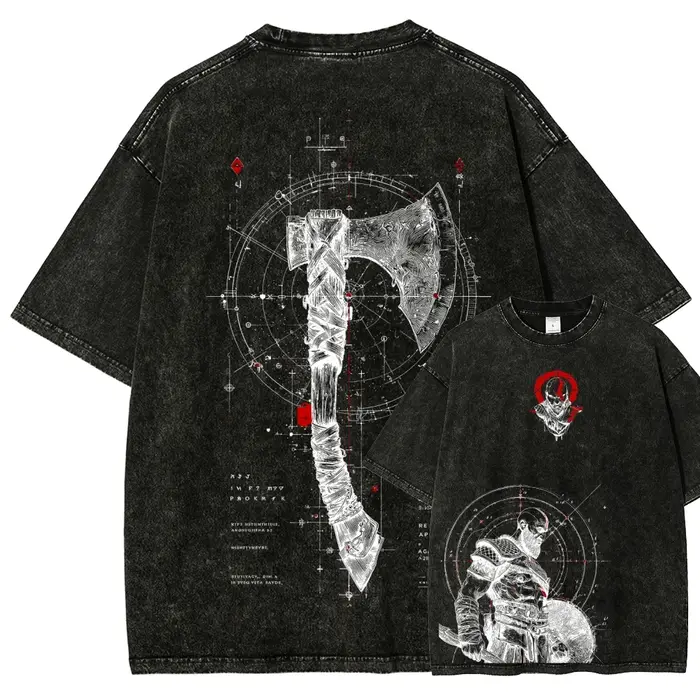T-shirt délavé God of War
