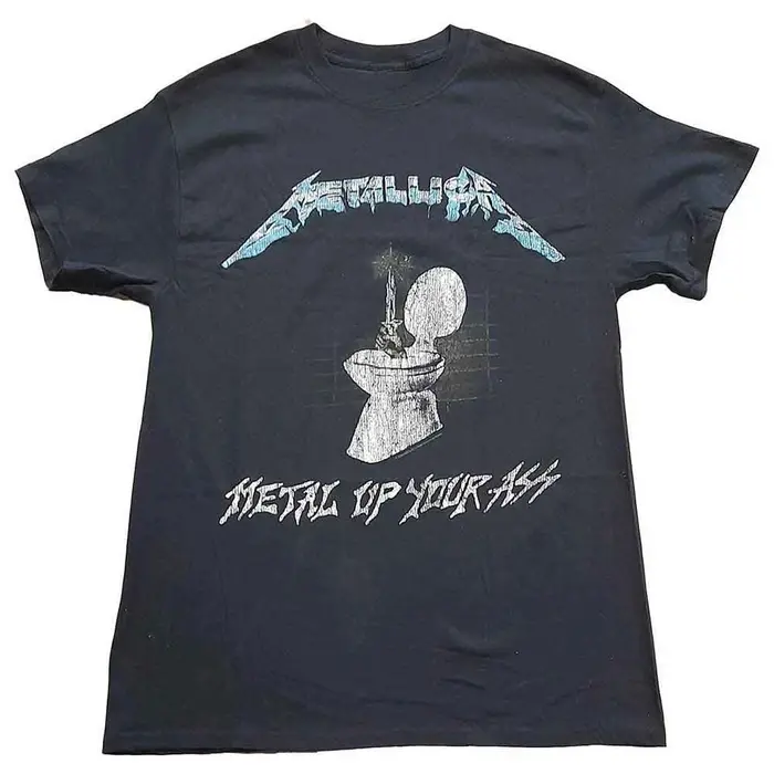 Metallica Metal Up Your T-Shirt 100% coton, t-shirt graphique pour hommes et femmes, streetwear d'ét