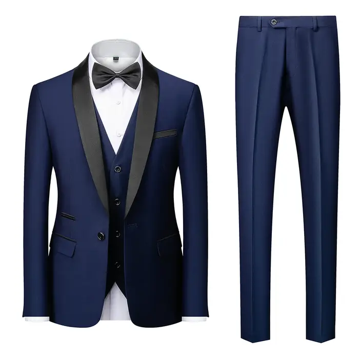 M-6XL hommes décontracté affaires ont fumé imbibé haut de gamme marque Boutique mode Blazer glaPants