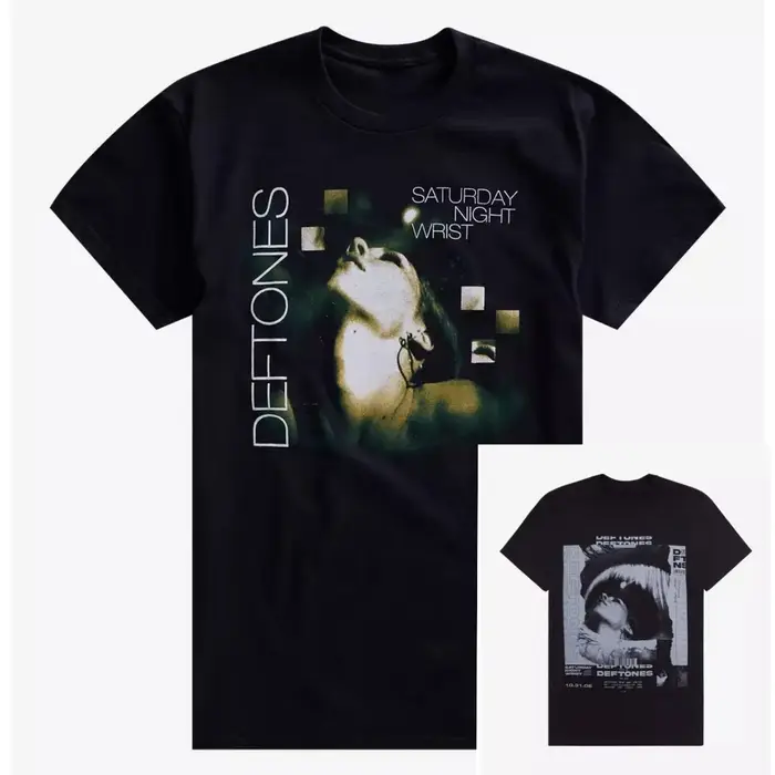 Deftones Saturday Night Wrist Band T-Shirt en coton avec motif graphique pour hommes et femmes, Stre