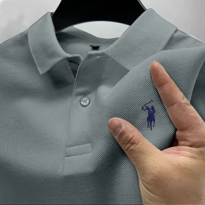 Polo homme haut de gamme à manches courtes
