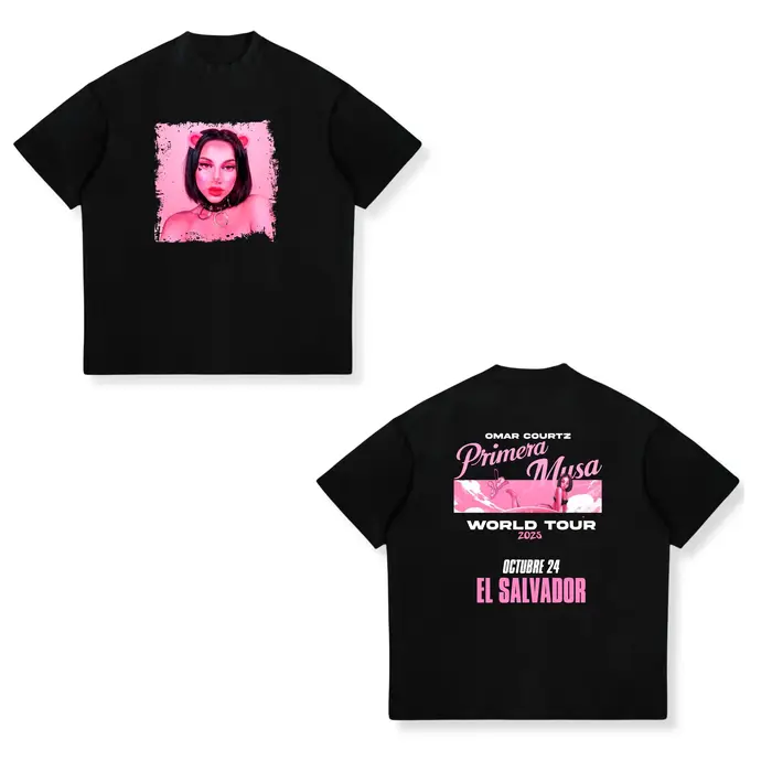 T-shirt Omar Courtz Primera Musa Tour pour hommes et femmes