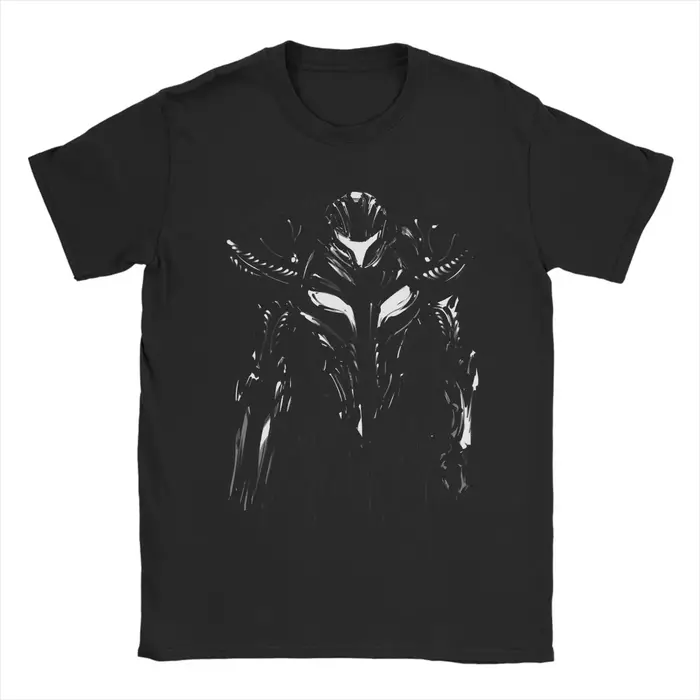 T-Shirt à manches courtes pour hommes, en coton, à la mode, Dark Samus Metroid, col ras du cou, vête