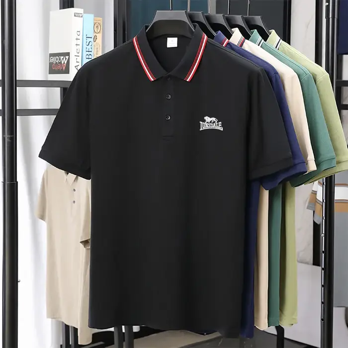 Polo brodé pour homme EUR, haute qualité, nouveau produit, polo de tennis, polo de golf, t-shirt pou