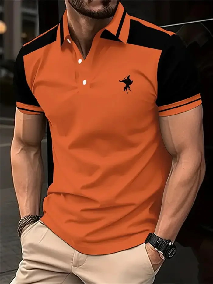 Polo à manches courtes pour hommes