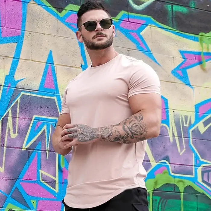 T-shirt à manches courtes en coton pour hommes