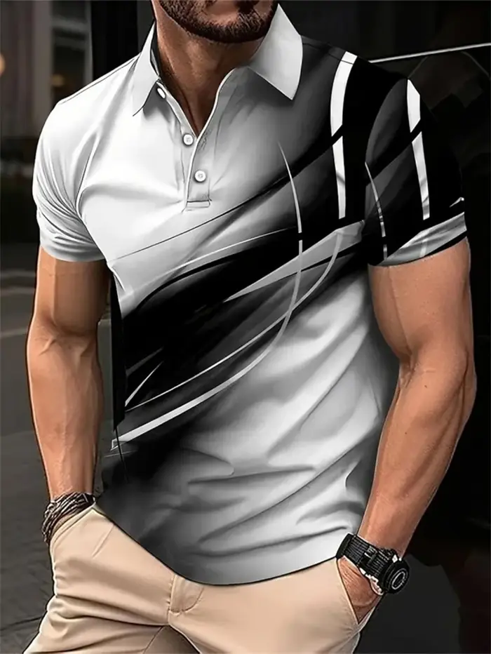 Polo à manches courtes pour hommes