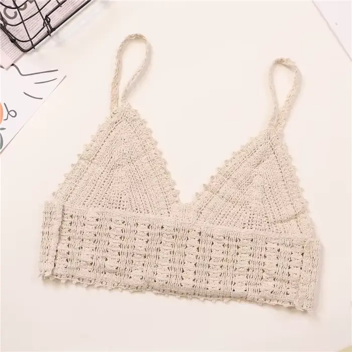 Camisoles et réservoirs en dentelle brodée pour femmes