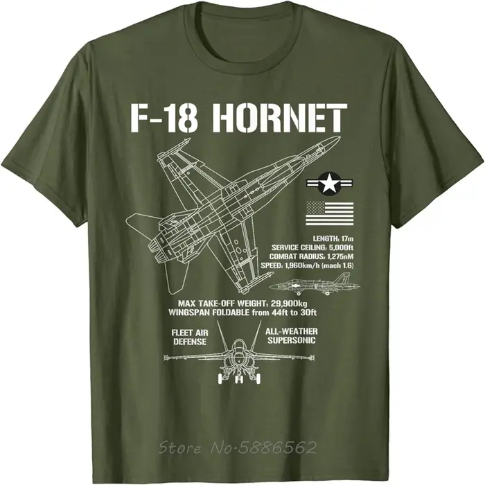 F-18 Hornet Fighter Jet Specs avion militaire F18 T-Shirt surdimensionné unisexe