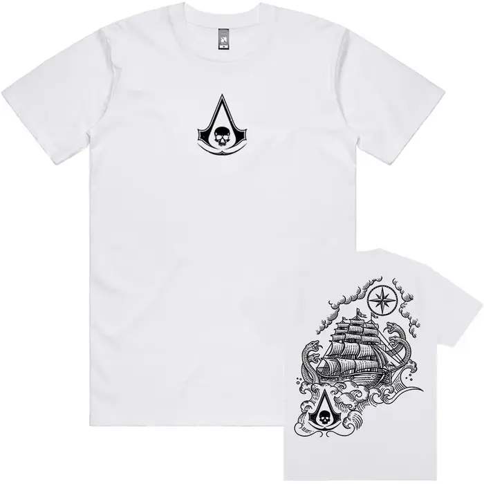 T-shirt Assassin's Creed Black Flag Resynced Map