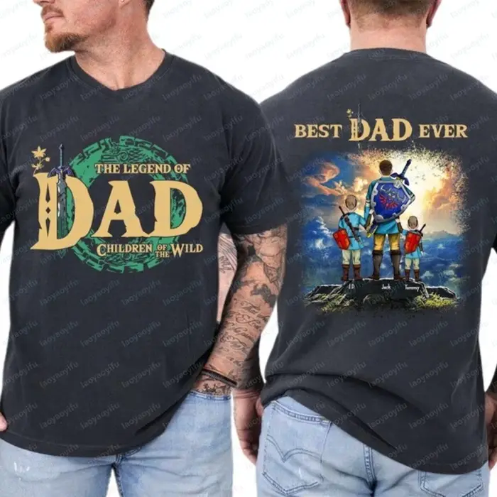T-shirt personnalisé Legend of Dad Children of The Wild