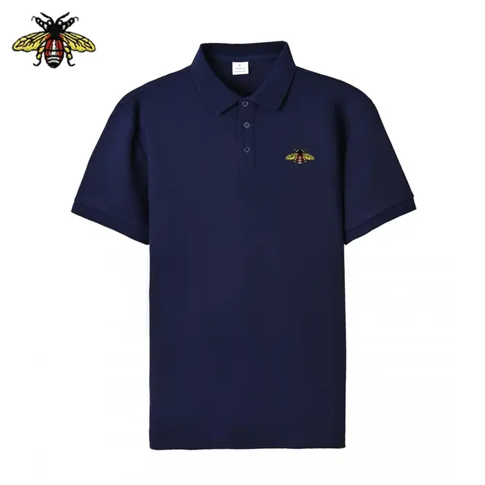 Polo brodé abeille pour homme EUR – Nouveau produit de haute qualité