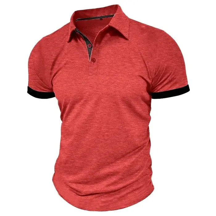 Polo à manches courtes pour hommes, jeu d'animaux, couleur unie, Streetwear, t-shirts légers à rever