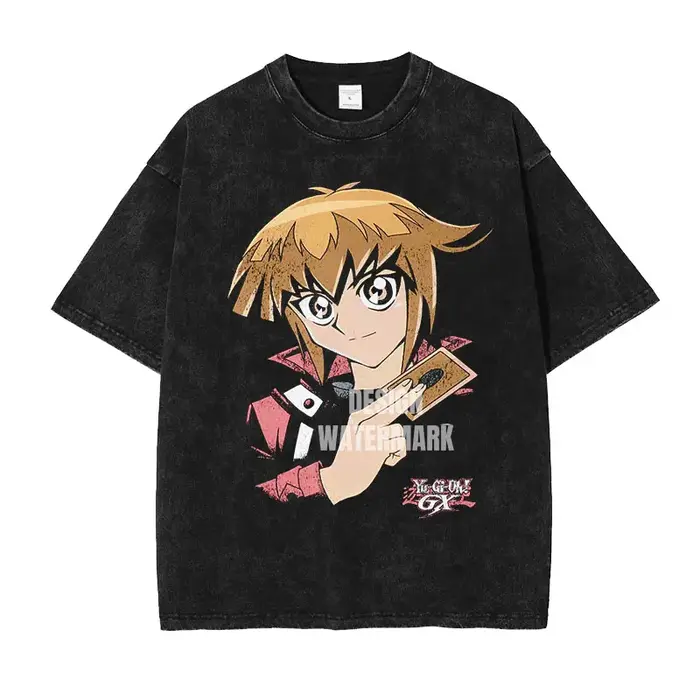 Anime y-yu Gi Oh t-shirts surdimensionné Vintage lavé Yugi Muto T-shirt Manga Joey Wheeler