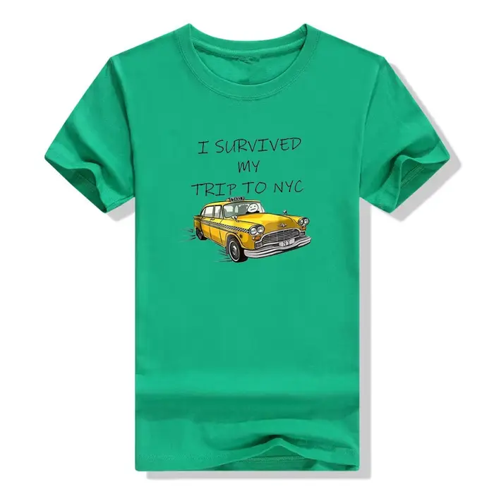 T-Shirt graphique, avec motif, j'ai pu survivre à mon voyage à NYC
