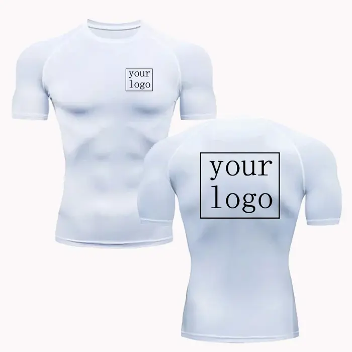 Nouveau t-shirt de Compression personnalisé votre Logo de conception haut hommes femmes imprimer