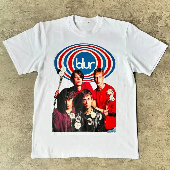 T-shirt unisexe 2026 Blur Blurry Rock Band