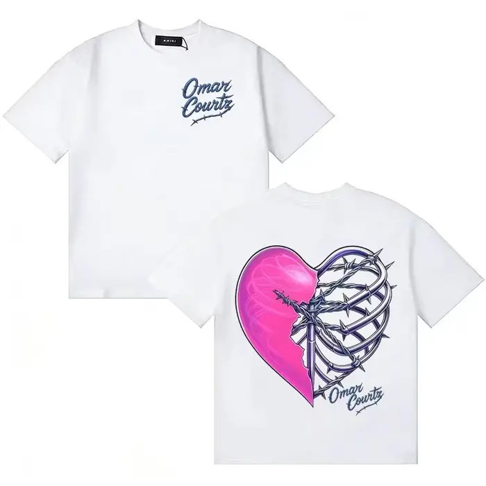 T-shirts graphiques Omar Courtz pour hommes et femmes, style hip-hop des années 90, gothique, t-shir