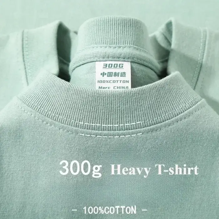 T-shirt Homme Décontracté en Coton Pur Américain 300g, Manches Courtes, Coupe Ample, Idéal pour l'Ét