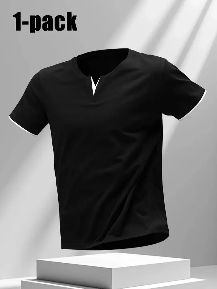 T-shirt pour homme à col en V