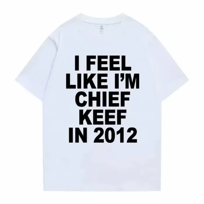 Femmes hommes j'aime je suis chef Keef en 2012 impression graphique t-shirt été