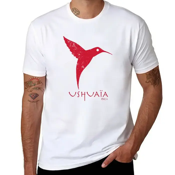 T-shirt en coton imprimé animal pour hommes