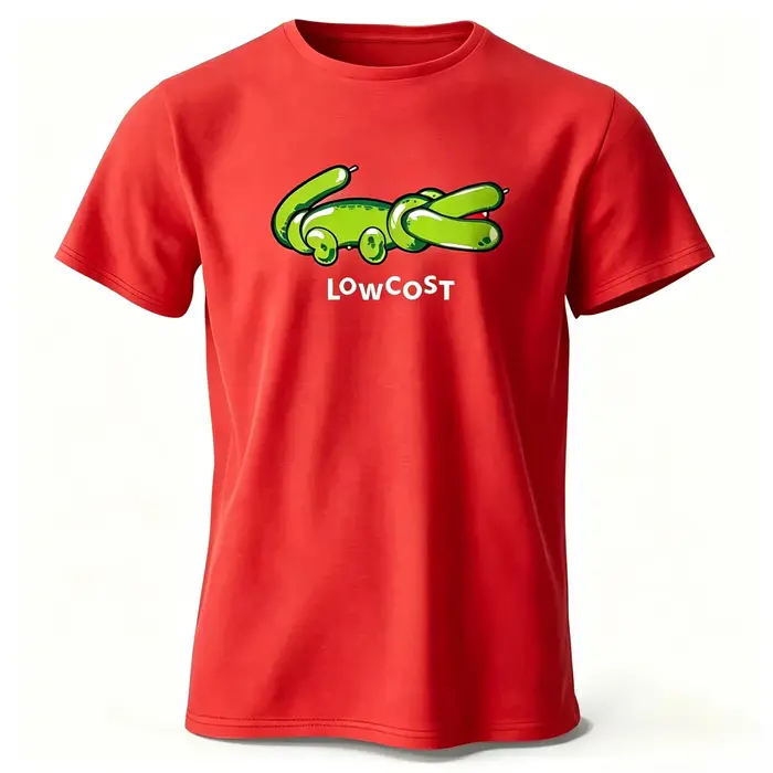 T-shirt en coton avec image de crocodile, parodie de meme, créatif et amusant, pour hommes et femmes, streetwear d'été