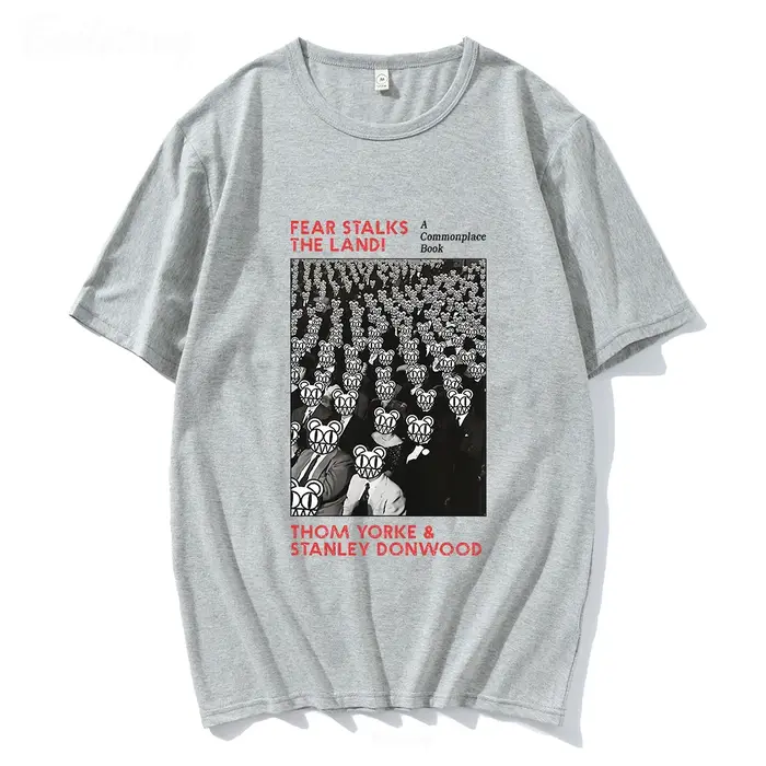 Radiohead-T-shirt à col rond pour homme et femme