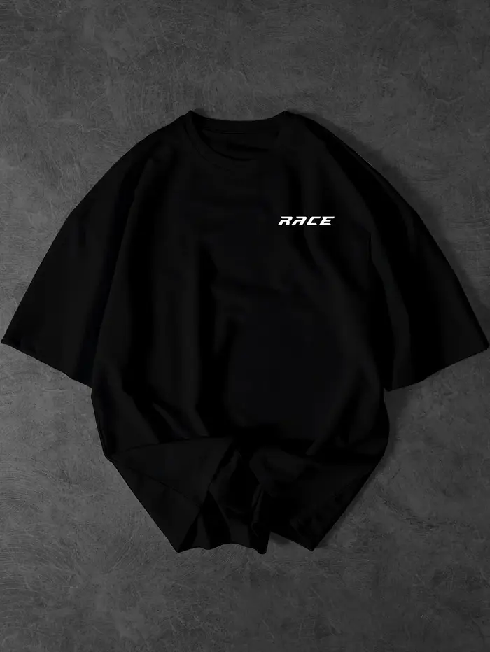 Le nouveau t-shirt élégant pour hommes à motif automobile intègre des éléments de course