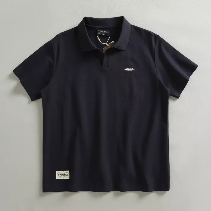 Polo imprimé double tricotage 320 g/m² de qualité supérieure pour homme – Classique