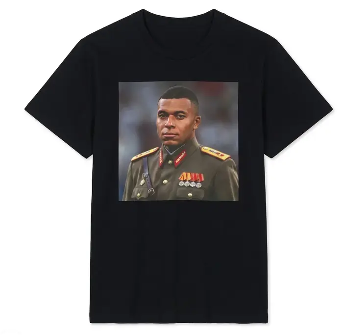 T-shirt Kylian Mbappé Dictateur Meme Graphic 2026 100% Coton Homme Femme Y2K Populaire Oversize Amus
