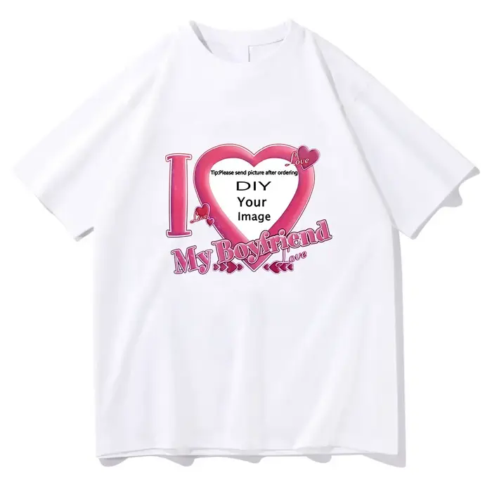 J'aime mon Coupon petit ami T-shirts de haute qualité femmes/hommes