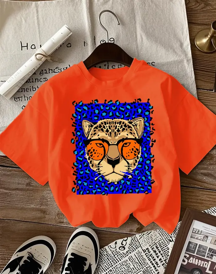 T-Shirt col rond en coton pour femmes