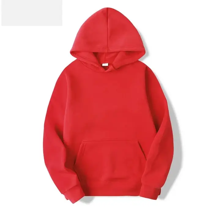2025 sweat à capuche unisexe sweat-shirt de couleur unie pour hommes et femmes à manches longues pull de poche enfichable