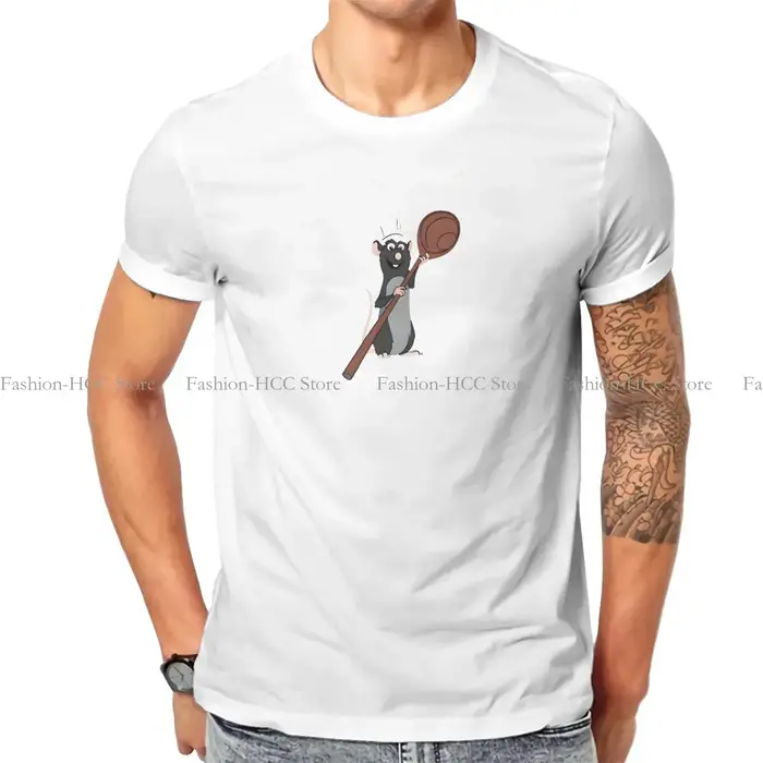 T-shirt de dessin animé Remy pour hommes, n'importe qui peut cuisiner Paris, Ratatouilles, vêtements